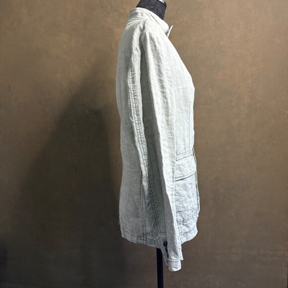 Armani Jeans Men’s Linen Blazer Jacket EU 48 US Small Gray Casual AJ 81 - Picture 6 of 16